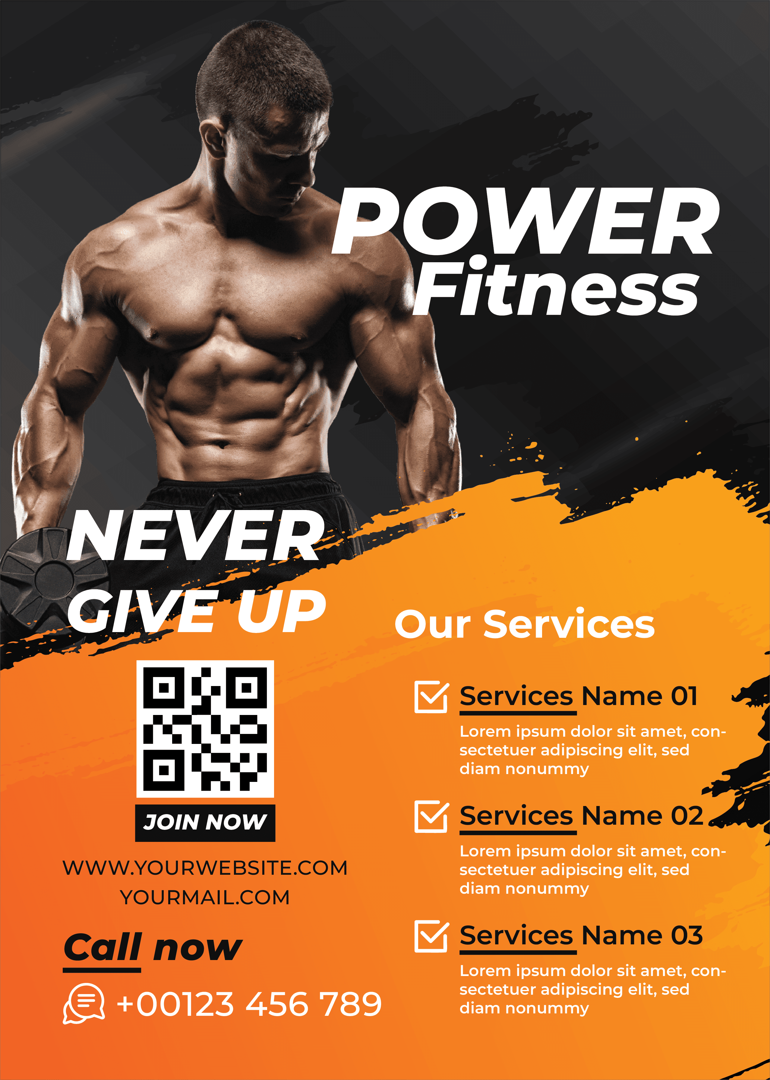 Never give up for Gym campaign